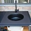 Big Green Egg Dekton Natuursteen Wasbak Met Kraan Insert -Barbecue In De Thuiskeuken big green egg dekton natuursteen wasbak met kraan