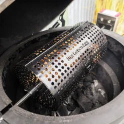 Big Green Egg Ronde Spit Mand, Tumbler Basket Voor Rotisserie -Barbecue In De Thuiskeuken big green egg ronde spit mand tumbler basket voor 3