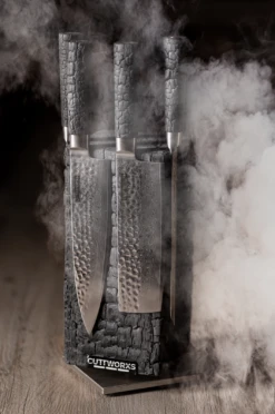 Cuttworxs Flamewood Koksmes Damaststaal VG10 11 Cuttworxs Flamewood Koksmes Damaststaal VG10 -Barbecue In De Thuiskeuken cuttworxs flamewood koksmes damaststaal vg10 4