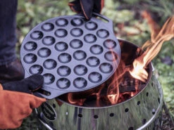 Petromax Gietijzeren Poffertjes Pan -Barbecue In De Thuiskeuken petromax gietijzeren poffertjes pan 2