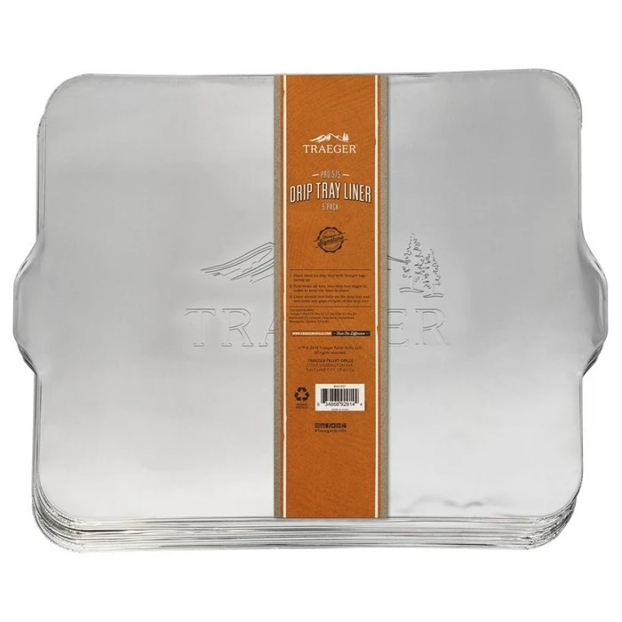Traeger Tray Liner 5 Pack/ Lekbak- PRO575/ PRO22 3 Traeger Tray Liner 5 Pack/ Lekbak- PRO575/ PRO22