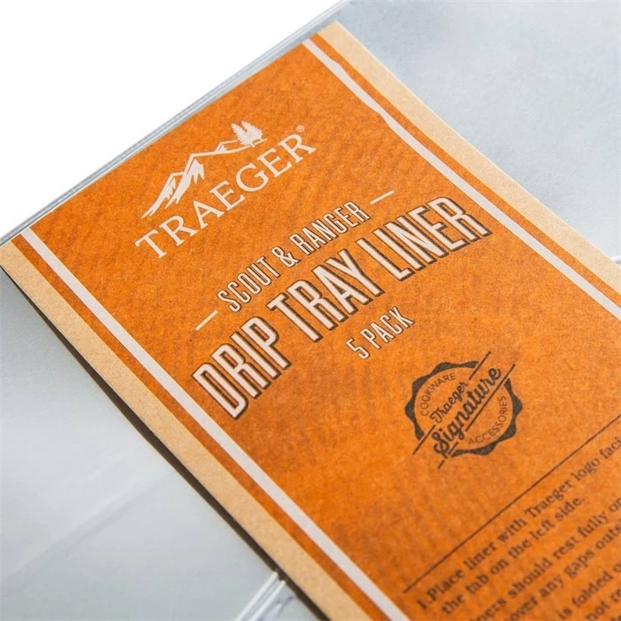 Traeger Tray Liner 5 Pack/ Lekbak- Ranger 3 Traeger Tray Liner 5 Pack/ Lekbak- Ranger