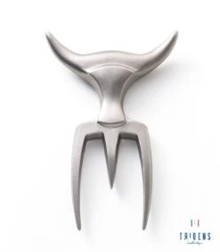 Tridens Brushed Fork In Stainless Steel Holder -Barbecue In De Thuiskeuken tridens brushed fork in stainless steel holder 2